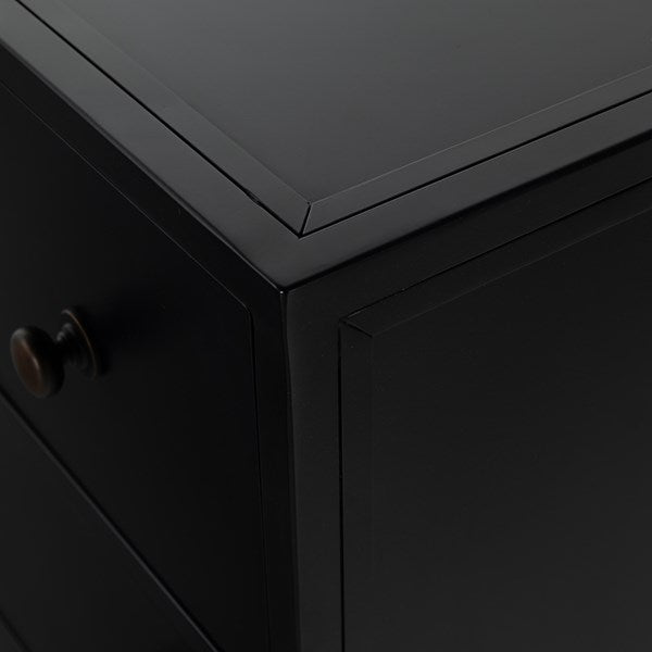 Belmont 8 Drawer Metal Dresser - Black