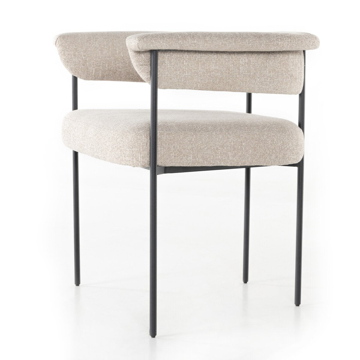 Sutter Beige Bouclé Dining Chair