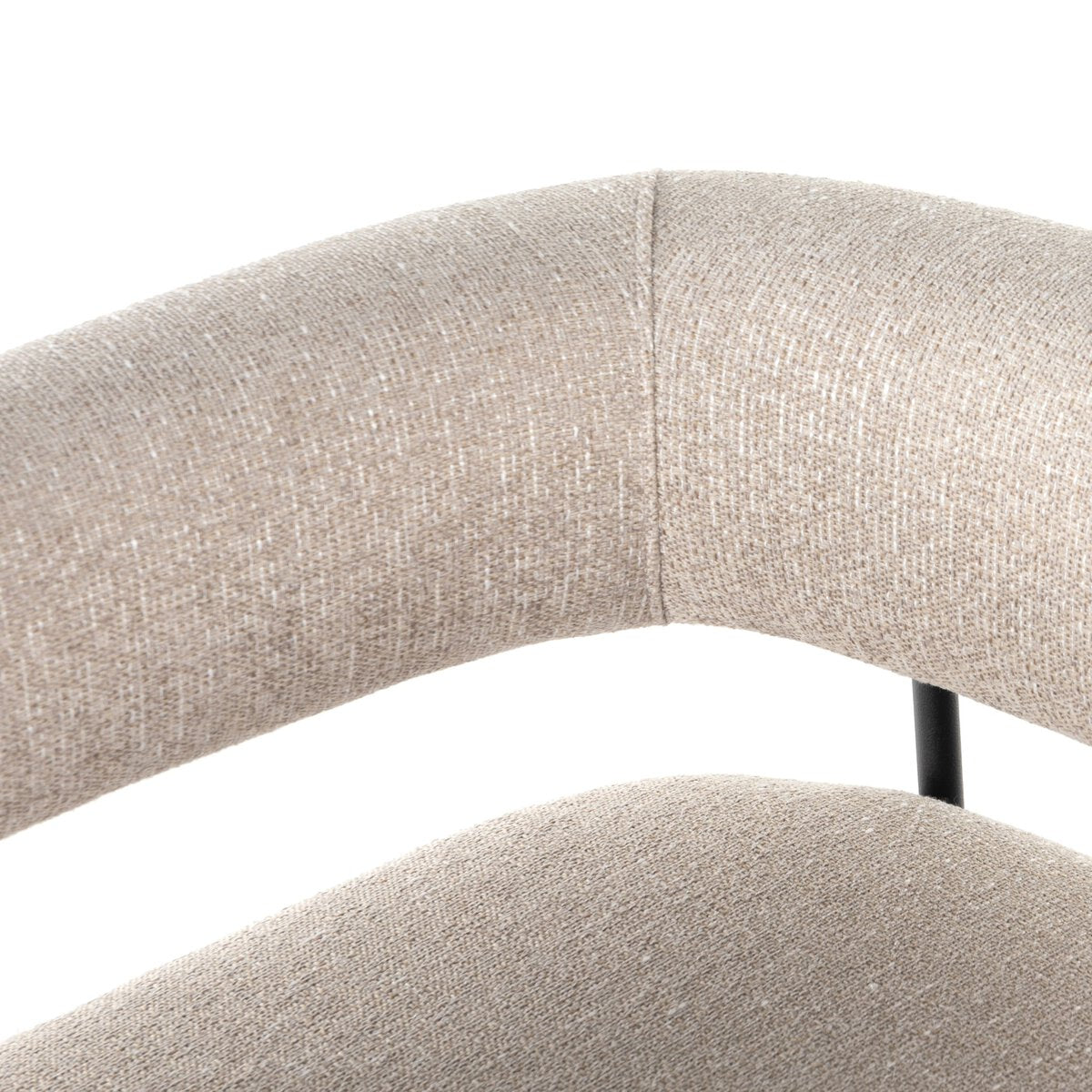 Chaise de salle à manger bouclé beige Sutter