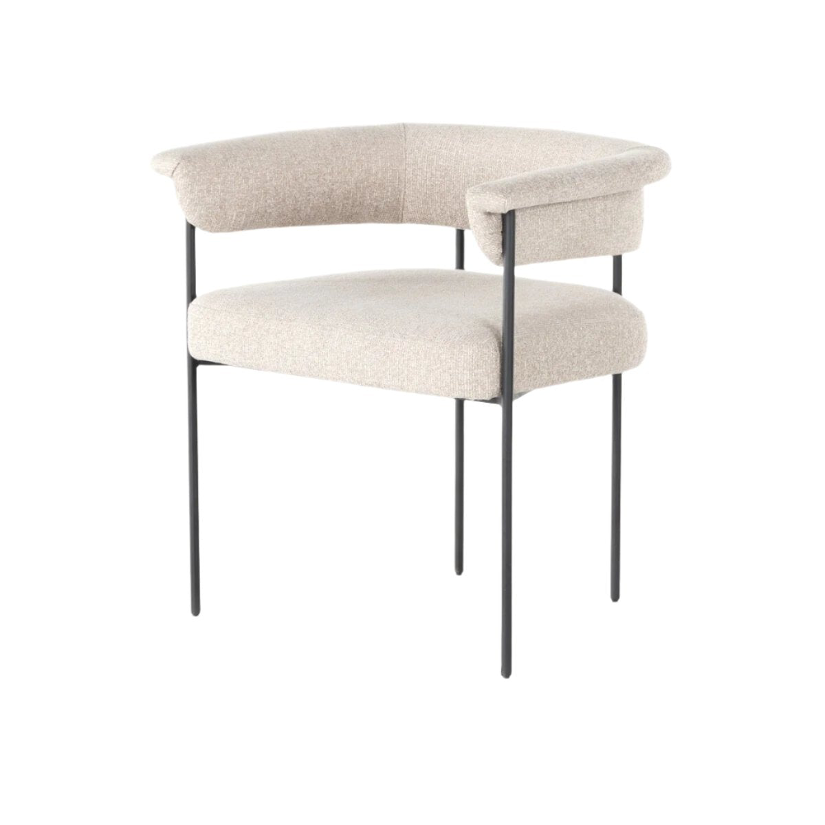 Sutter Beige Bouclé Dining Chair