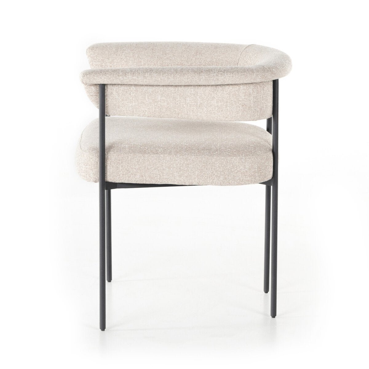 Chaise de salle à manger bouclé beige Sutter