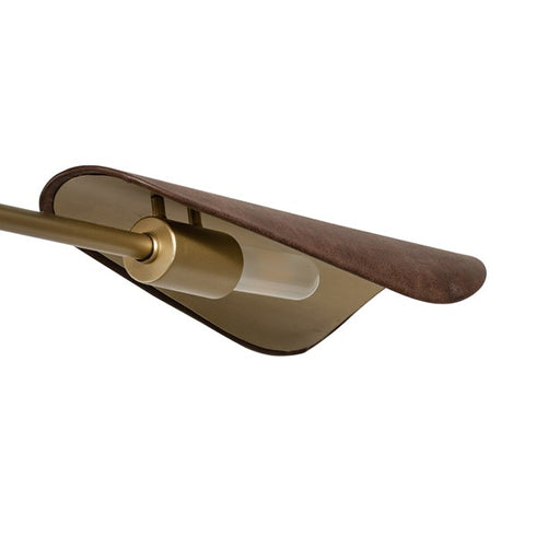 Astrid Chandelier-Dark Brown Leather