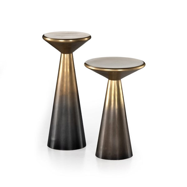 Cameron Accent Tables Set of 2 - Brass