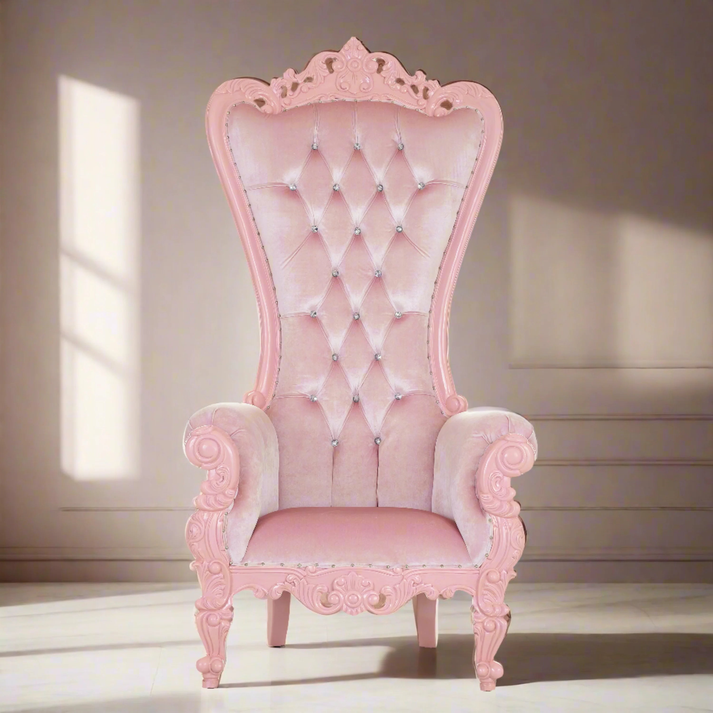 Chloe Throne Chair - Velvet