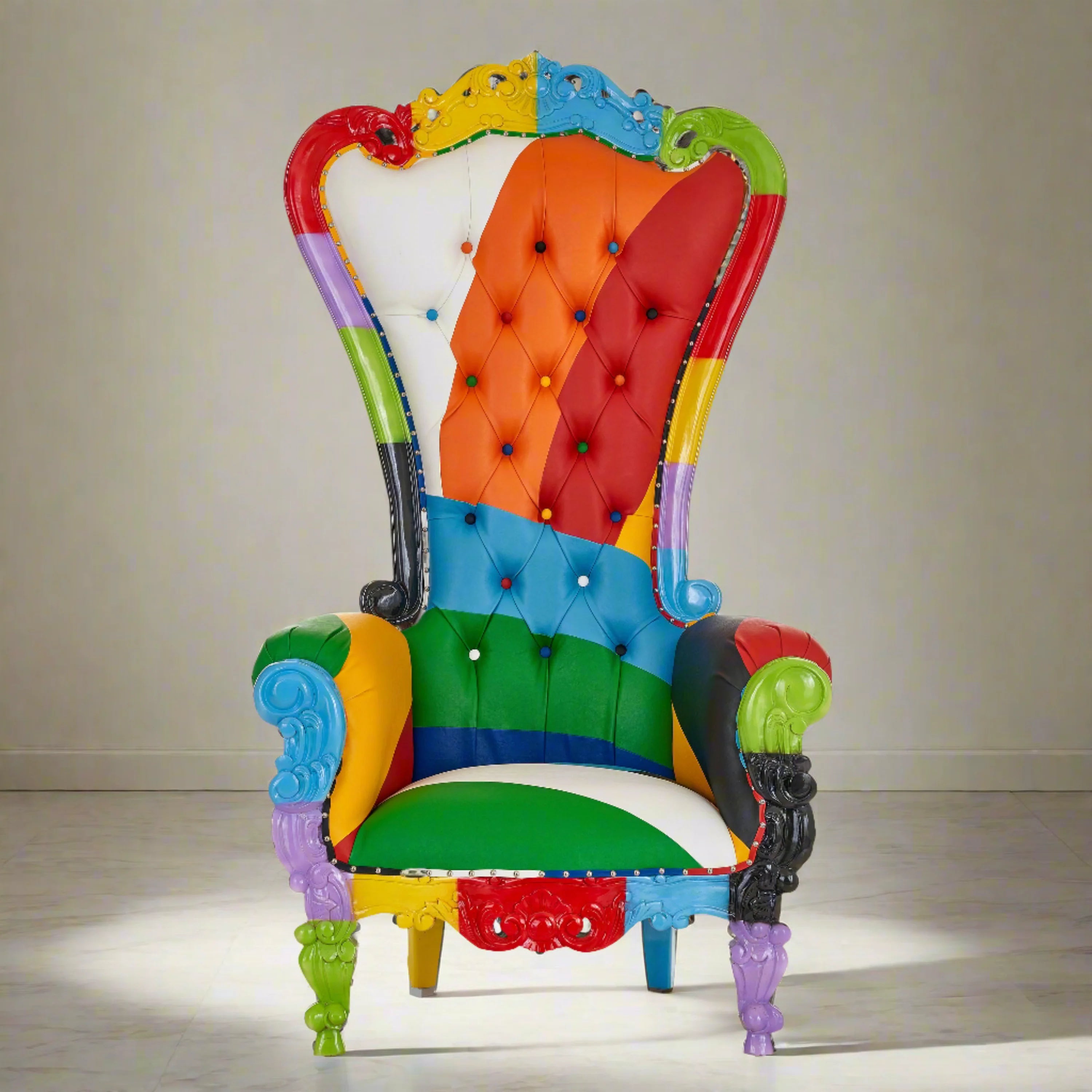 Chloe Throne Chair - Vinyl