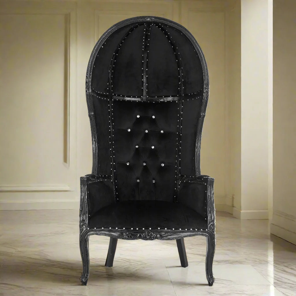 Hooded Canopy 65 Bridal Throne Chair