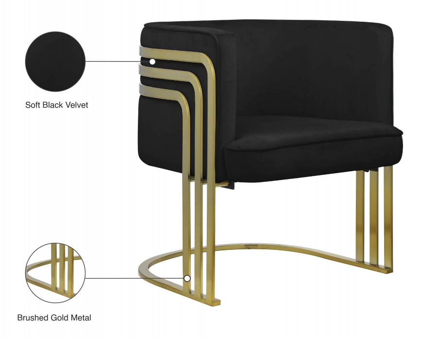 Fauteuil d'appoint rembourré en chenille Vivi 