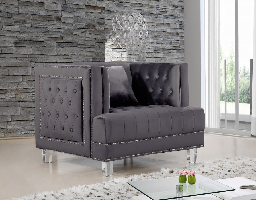Fauteuil d'appoint rembourré en chenille Vivi 