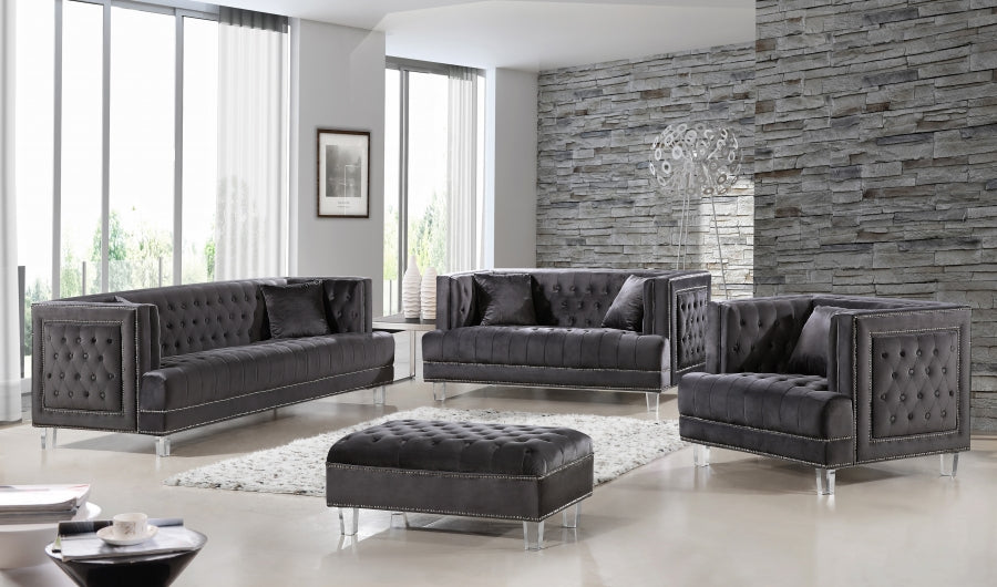 Fauteuil d'appoint rembourré en chenille Vivi 