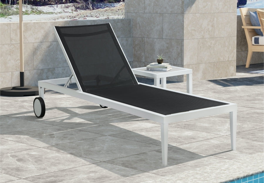 Nizuc Mesh Water Resistant Fabric Outdoor Patio Adjustable Sun Chaise Lounge Chair
