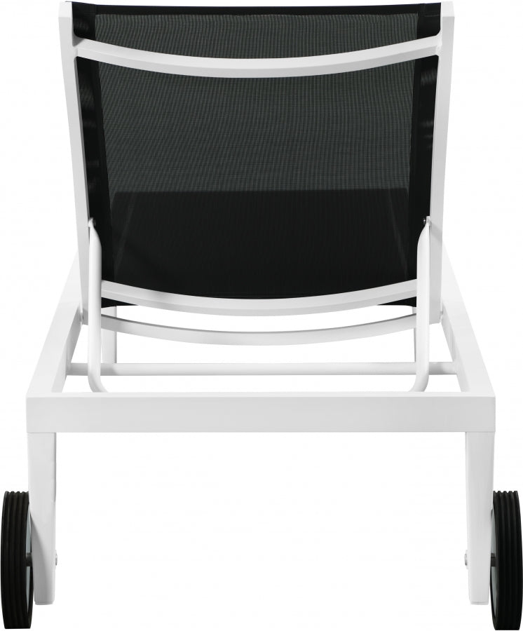 Nizuc Mesh Water Resistant Fabric Outdoor Patio Adjustable Sun Chaise Lounge Chair