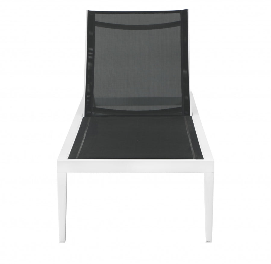 Nizuc Mesh Water Resistant Fabric Outdoor Patio Adjustable Sun Chaise Lounge Chair