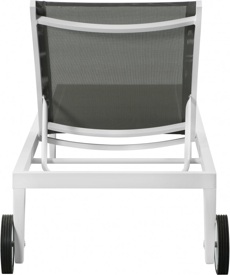 Nizuc Mesh Water Resistant Fabric Outdoor Patio Adjustable Sun Chaise Lounge Chair