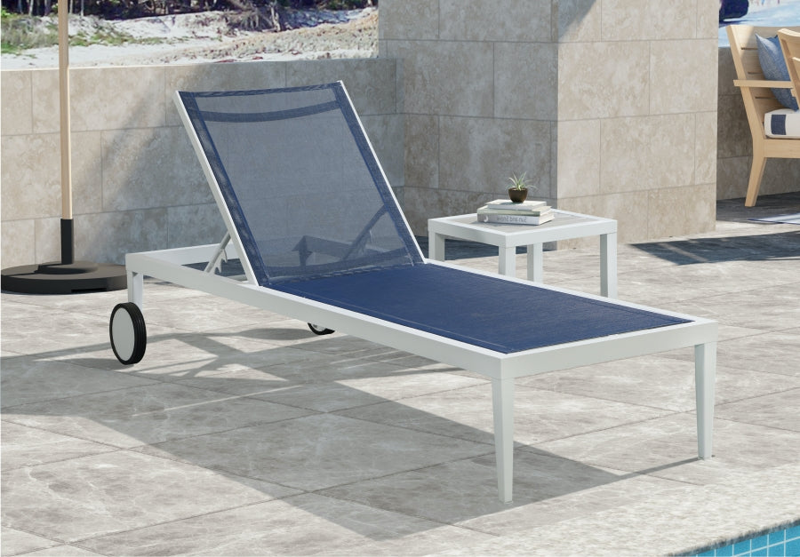 Nizuc Mesh Water Resistant Fabric Outdoor Patio Adjustable Sun Chaise Lounge Chair