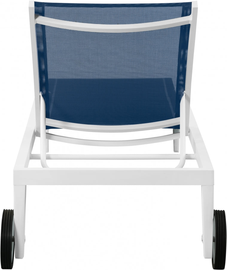 Nizuc Mesh Water Resistant Fabric Outdoor Patio Adjustable Sun Chaise Lounge Chair