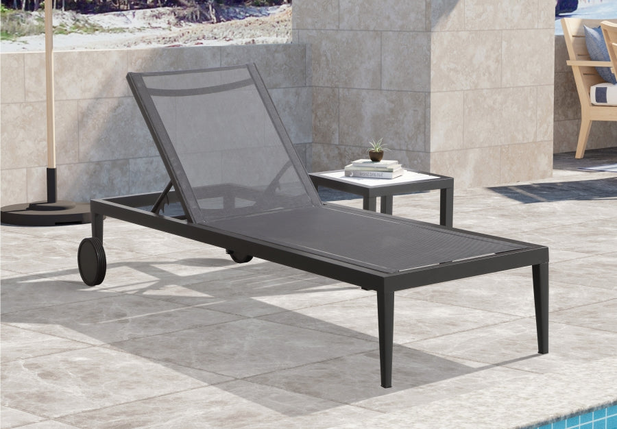 Nizuc Mesh Water Resistant Fabric Outdoor Patio Adjustable Sun Chaise Lounge Chair