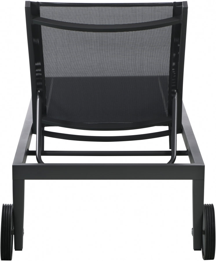Nizuc Mesh Water Resistant Fabric Outdoor Patio Adjustable Sun Chaise Lounge Chair