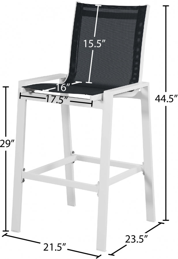 Nizuc Mesh Water Resistant Fabric Outdoor Patio Bar Stool