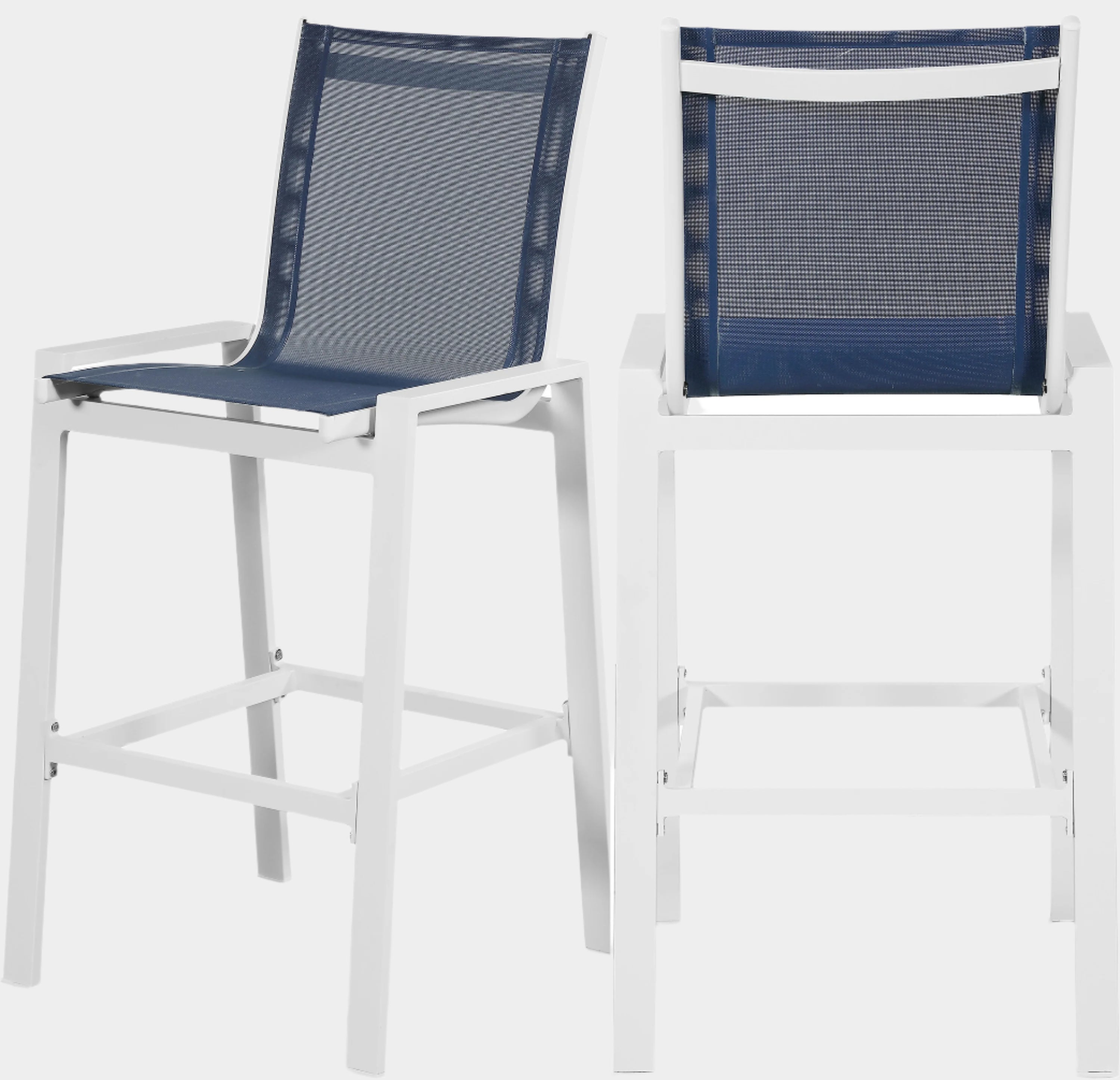 Nizuc Mesh Water Resistant Fabric Outdoor Patio Bar Stool