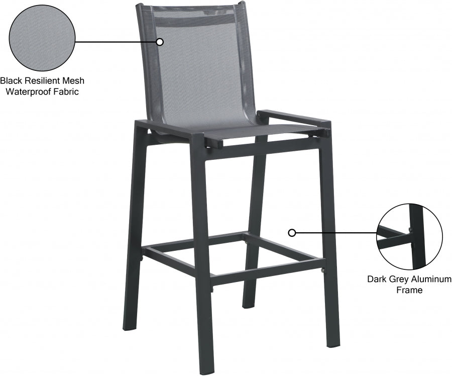 Nizuc Mesh Water Resistant Fabric Outdoor Patio Bar Stool