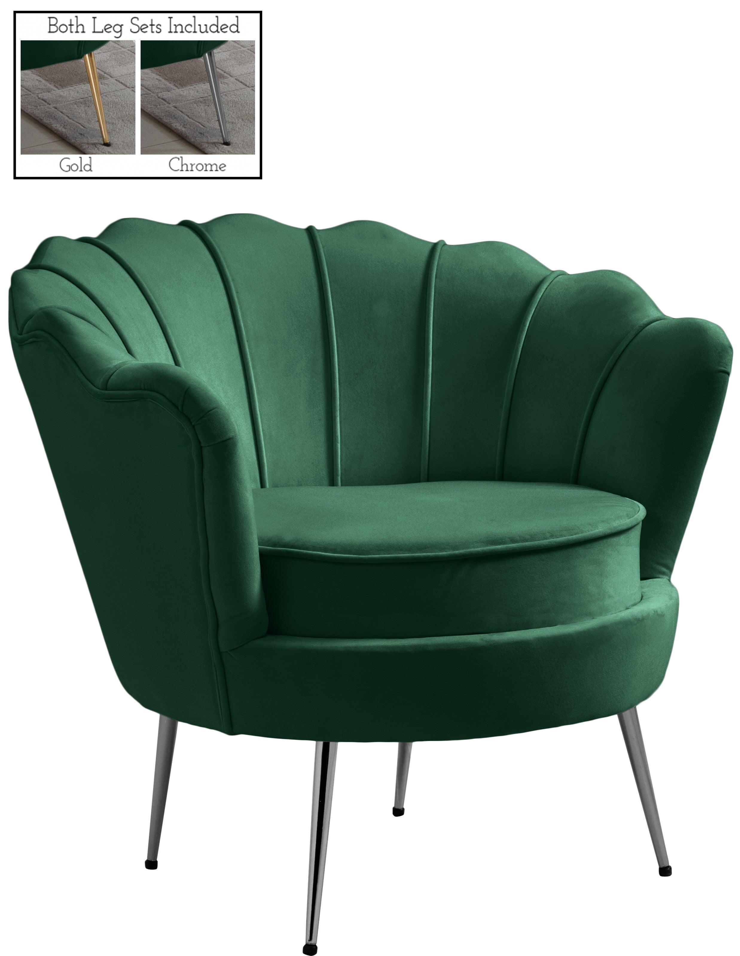 Gardenia Velvet Upholstered Chair