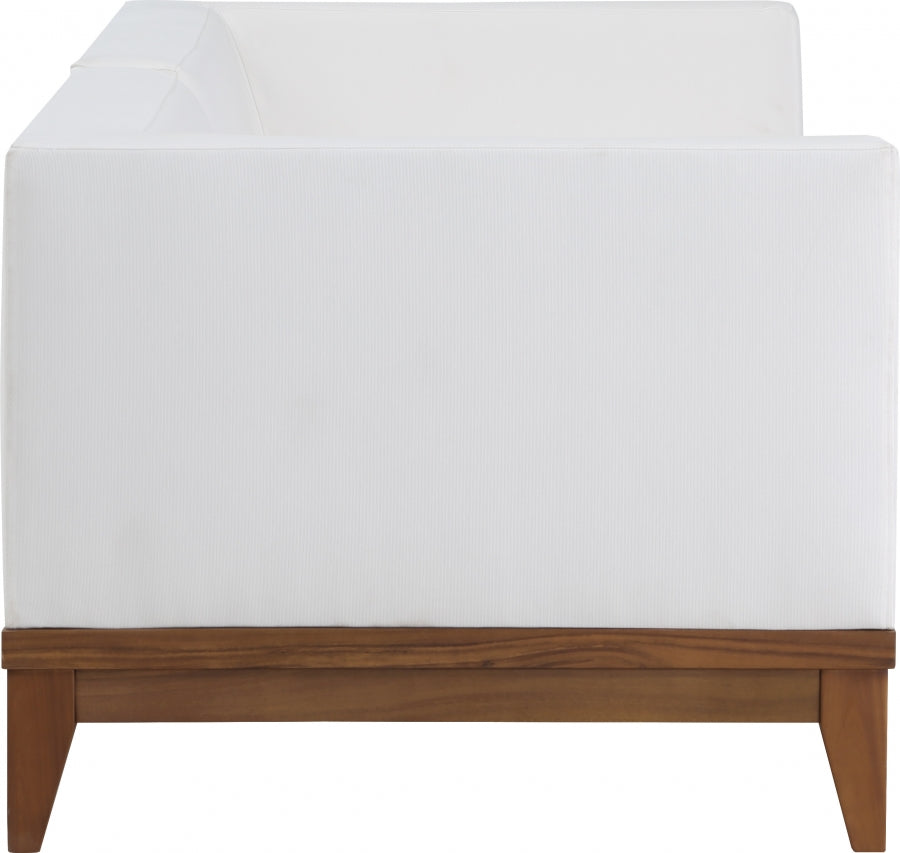 Chaise longue en tissu Orian Teddy