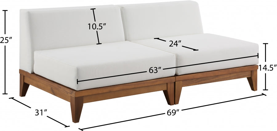 Chaise longue en tissu Orian Teddy