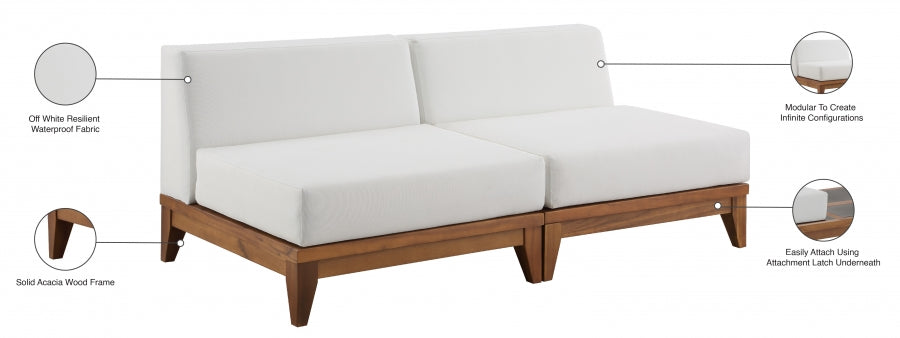 Chaise longue en tissu Orian Teddy