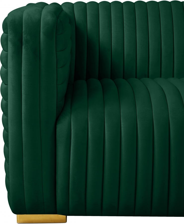 Fauteuil d'appoint rembourré en chenille Vivi 