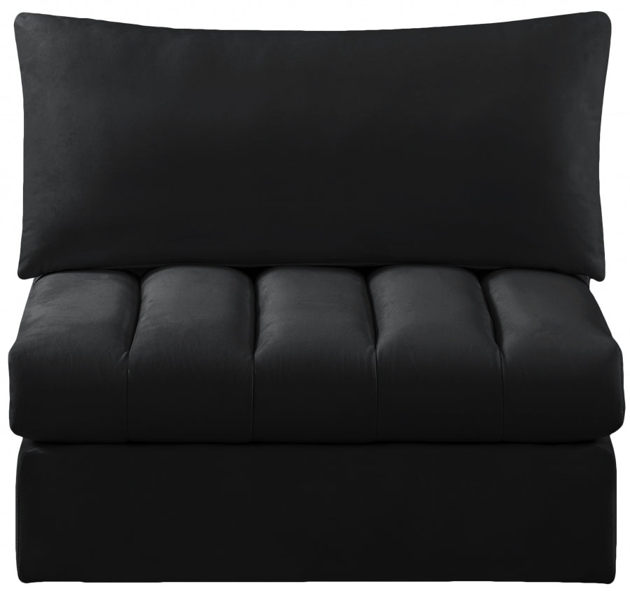 Jacob Velvet Upholstered Armless Modular Chair