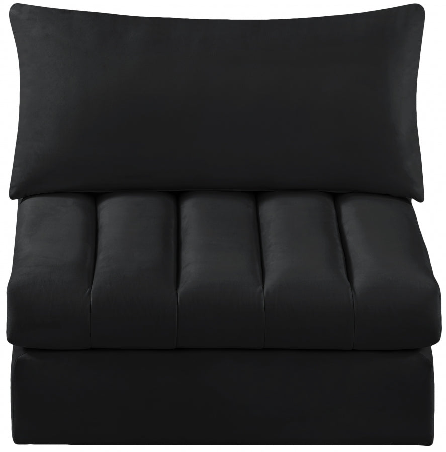 Jacob Velvet Upholstered Armless Modular Chair