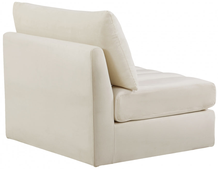 Jacob Velvet Upholstered Armless Modular Chair