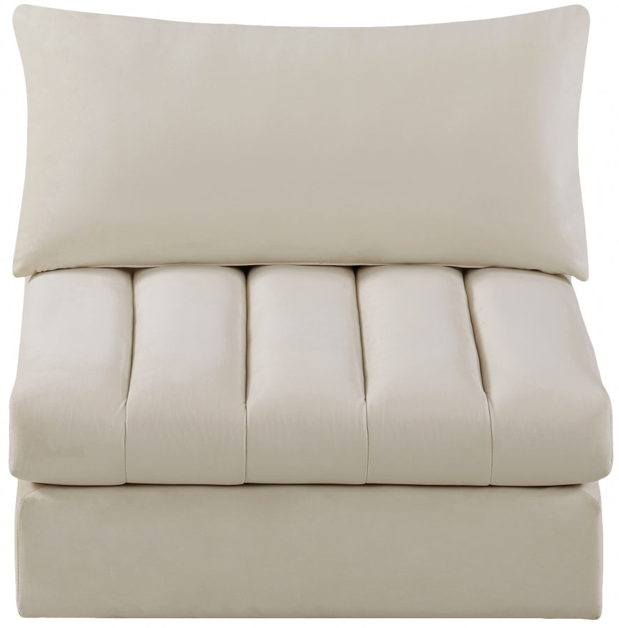 Jacob Velvet Upholstered Armless Modular Chair