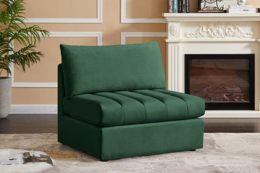 Jacob Velvet Upholstered Armless Modular Chair