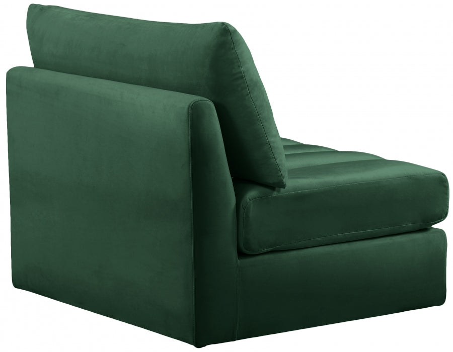 Jacob Velvet Upholstered Armless Modular Chair