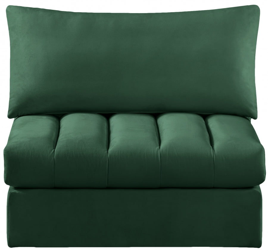 Jacob Velvet Upholstered Armless Modular Chair