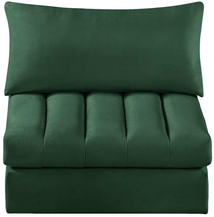 Jacob Velvet Upholstered Armless Modular Chair