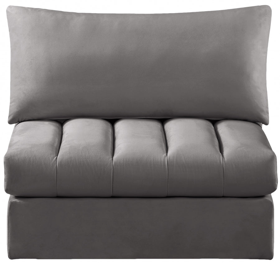 Jacob Velvet Upholstered Armless Modular Chair