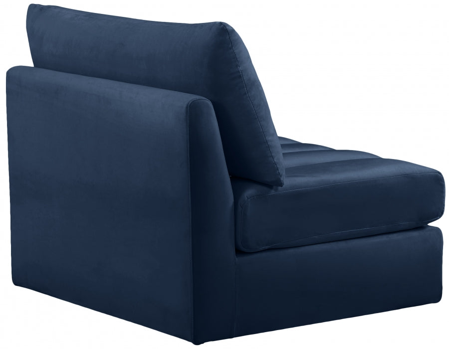 Jacob Velvet Upholstered Armless Modular Chair