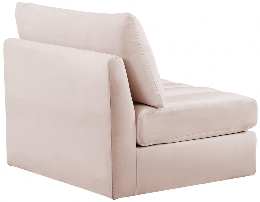 Jacob Velvet Upholstered Armless Modular Chair