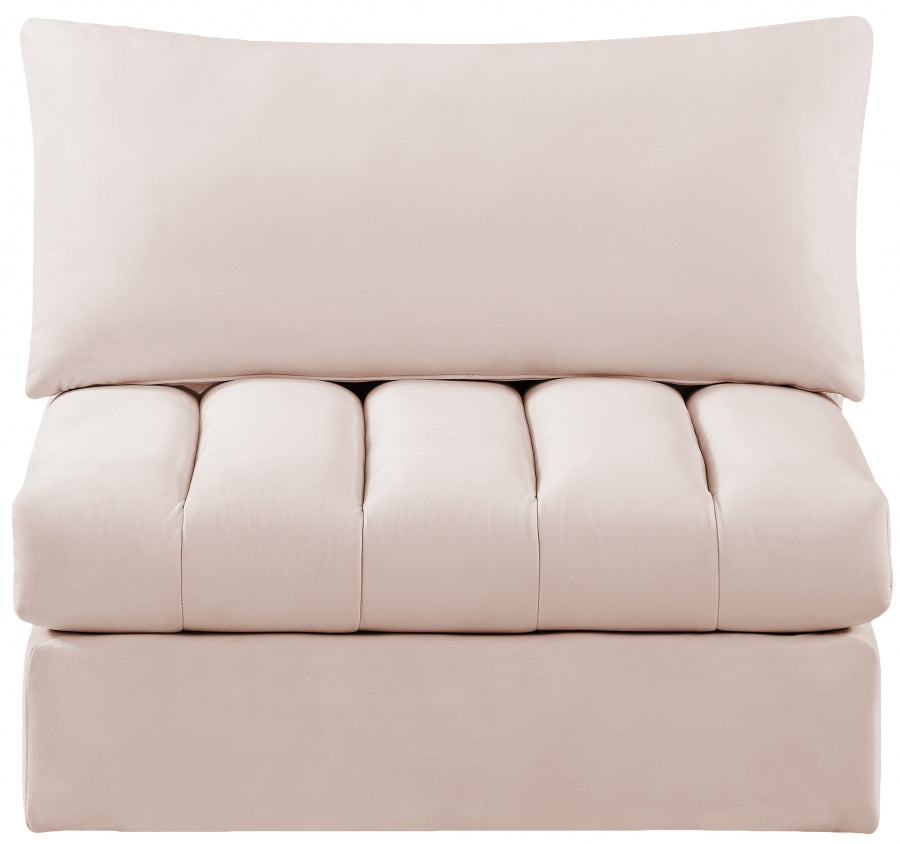 Jacob Velvet Upholstered Armless Modular Chair