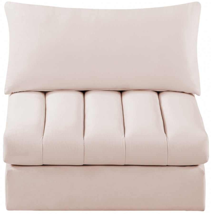 Jacob Velvet Upholstered Armless Modular Chair
