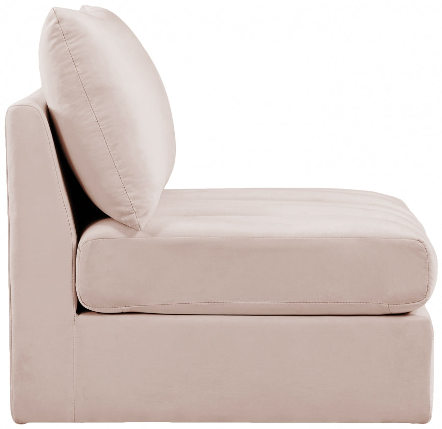 Jacob Velvet Upholstered Armless Modular Chair