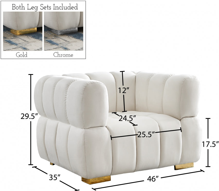 Gwen Velvet Upholstered Chair