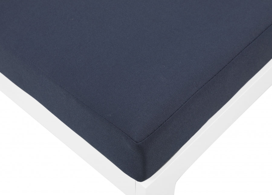 Nizuc 120" Water Resistant Fabric Upholstered Outdoor Patio 7pc. Modular Sectional