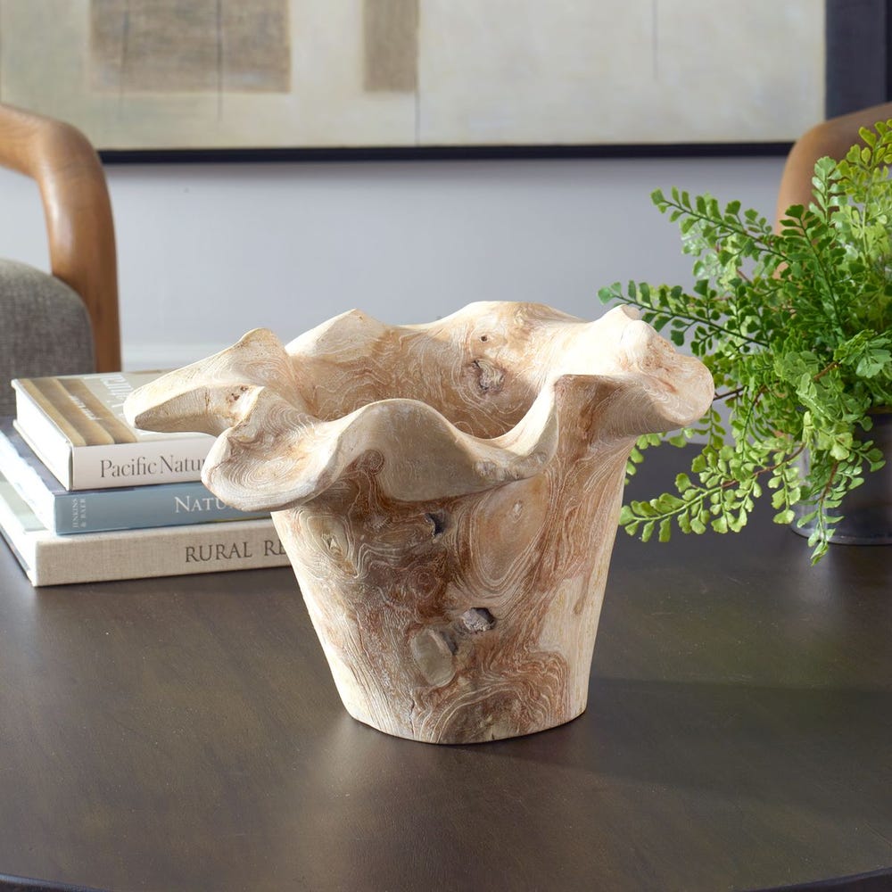 Teak Flow Outdoor Bowl