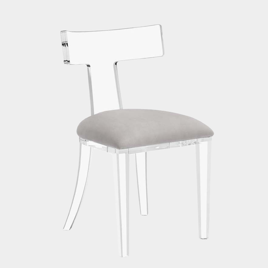 Tristan Acrylic Klismos Chair