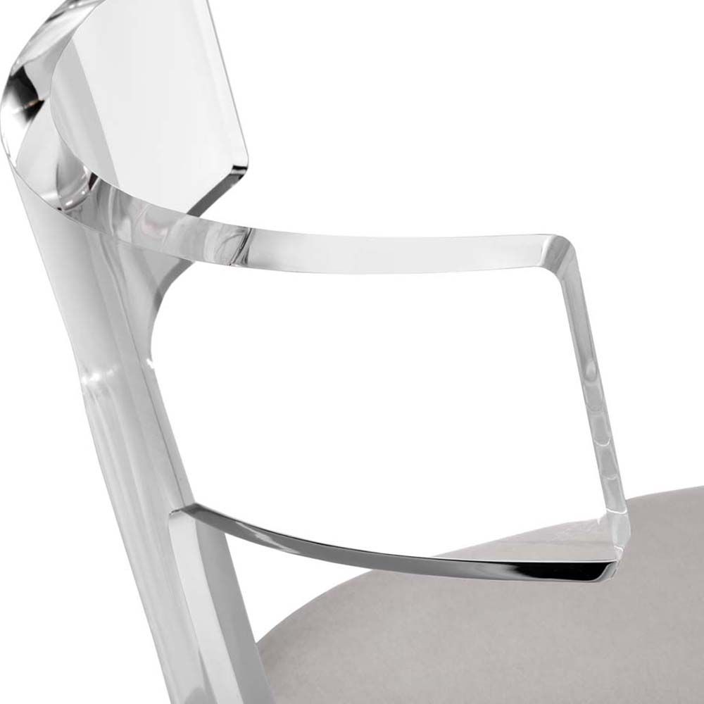 Tristan Acrylic Klismos Chair