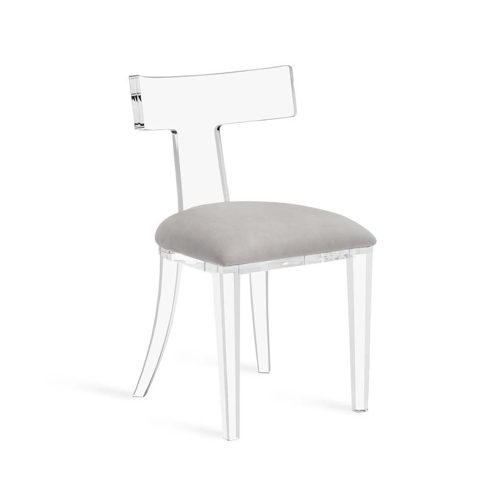 Tristan Acrylic Klismos Chair