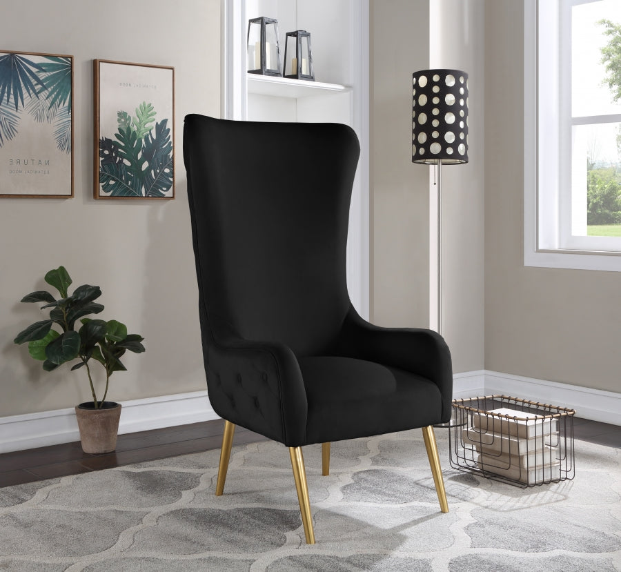 Fauteuil d'appoint rembourré en chenille Vivi 
